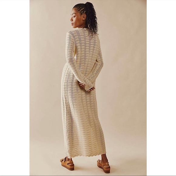 Free People Cotton Crochet Sweater Duster - Picture 9 of 10